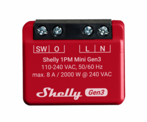 Shelly Plus 1PM Mini Gen3, relé