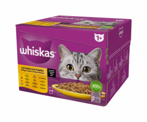 WHISKAS Poultry Feast - mokré krmivo pro kočky - 24x85 g