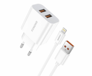 Rychlonabíječka Foneng 2x USB EU45 + kabel USB Lightning