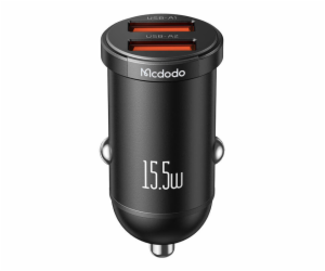 Mcdodo CC-2950 nabíječka do auta, 2x USB, 15,5 W (černá)