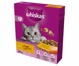 WHISKAS with delicious chicken - suché krmivo pro kočky -...