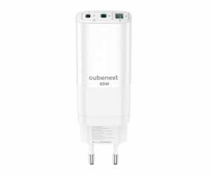 CubeNest S3D0 GaN Adaptér 65W bílá - (2× USB-C až 65 W, 1...