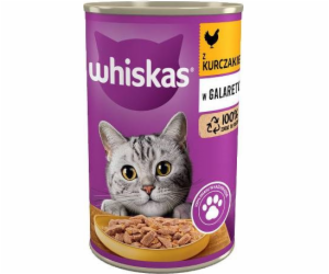 WHISKAS s kuřecím masem v želé - mokré krmivo pro kočky -...