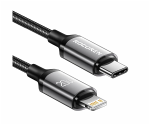 Rychlonabíjecí kabel Rocoren USB-C na Lightning Retro Ser...