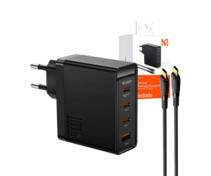 Nástěnná nabíječka McDodo GAN 3xUSB-C + USB, 100 W + 2m k...