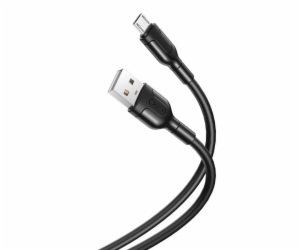 Kabel USB na Micro USB XO NB212 2,1A 1m (černý)