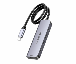 Lention 5in1 Hub USB-C na 4x USB-C 5Gbps + USB-C 5V-IN 15...