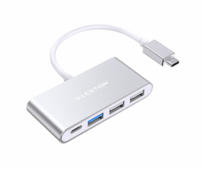 Rozbočovač Lention 4v1 USB-C na USB 3.0 + 2x USB 2.0 + US...