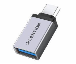 Adaptér USB-C na USB 3.0 Lention (stříbrný)