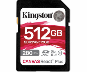 Paměťová karta Kingston Canvas React Plus 512 GB SDXC