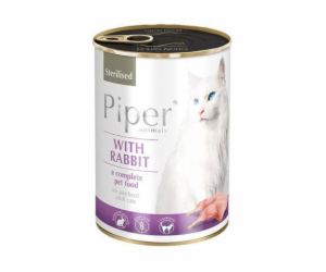 PIPER Sterilised Rabbit - mokré krmivo pro kočky - 400g