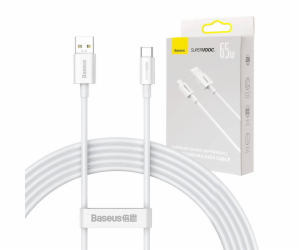 Kabel Baseus Superior Series USB-C, 65W, PD, 2m (bílý)