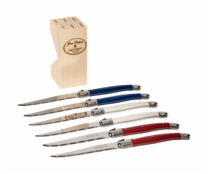 Jean Dubost Laguiole 6 pcs. Knife Set, Mixed Colours