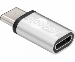 Goobay USB-C - microUSB USB adaptér stříbrný (56636)