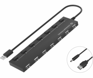 Conceptronic HUBBIES08B 7-Port-USB-2.0-Hub