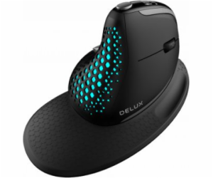 Bezdrátová ergonomická myš Delux M618XSD BT+2,4G RGB