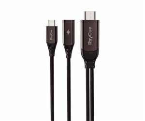 Kabel RayCue z USB-C na HDMI 2.1 4k30Hz, 2 m (černý)