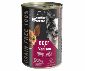 SUPER BENO Beef with venison - mokré krmivo pro psy - 415g