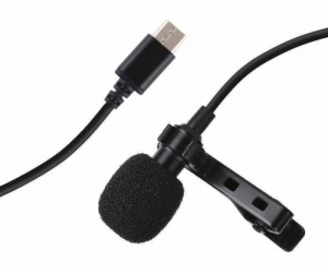 Klopový jack mikrofon s klipem 1,5m USB-C Puluz PU425