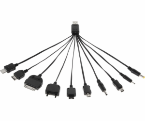 GSM univerzální USB nabíjecí kabel (10 typů)