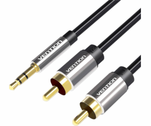 Cable Audio 2xRCA to 3.5mm Vention BCFBF 1m (black)