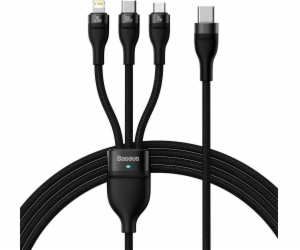 Kabel USB 3v1 Baseus Flash Series 2, USB-C + micro USB + ...