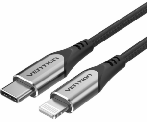 Cable USB-C 2.0 to Lightning Vention TACHG MFi 3A 1.5m gray