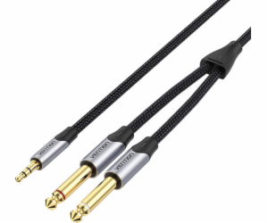 Cable audio mini jack 3.5mm to 2x  6.5mm Vention BARHG 1....