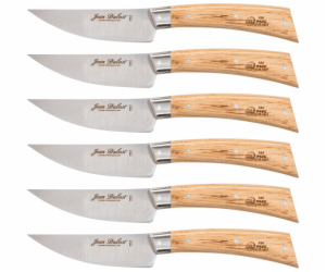 Jean Dubost Laguiole 6 pcs. Steak Knife Set, Oak Wood