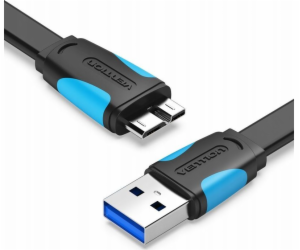 Flat USB 3.0 A to Micro-B cable Vention VAS-A12-B200 2m B...