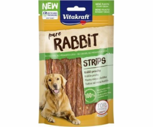 VITAKRAFT Pure Rabbit Strips - pamlsek pro psa - 80 g