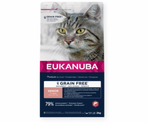 EUKANUBA Grain Free Senior Salmon - suché krmivo pro kočk...