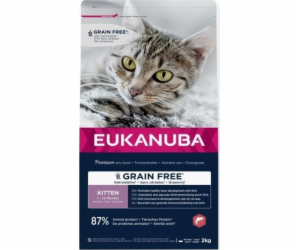 EUKANUBA Grain Free Kitten Salmon - suché krmivo pro kočk...