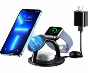 Holder with magnetic wireless charger 3in1 Choetech T587-...