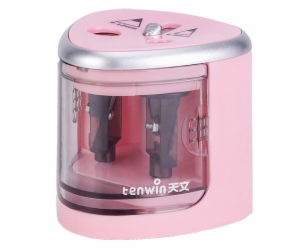 Double Hole Pencil Sharpener Tenwin 8004-3 Battery (pink)