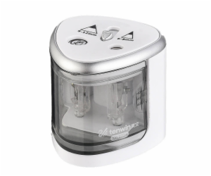 Double Hole Pencil Sharpener Tenwin 8004-1 Battery (silver)