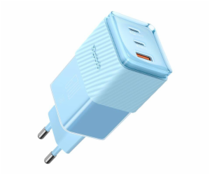 GaN 67W mains charger Mcdodo CH-1503 2x USB-C, USB-A (blue)