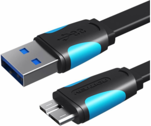 Flat USB 3.0 A to Micro-B cable Vention VAS-A12-B025 0.25...