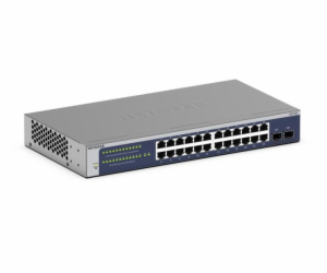 Netgear 24-Port Gigabit Ethernet Smart Switch with 2 SFP ...