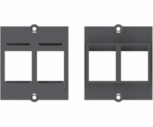 Custom Modul Einbaurahmen 2x Keystone Aufnahme