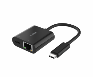 Belkin USB-C adaptér s Gigabit Ethernetem RJ45 + 100W nap...