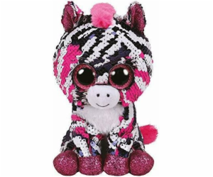 Meteor Mascot Beanie Boos Flippables Sequin Zebra Zoe 15cm