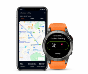 Manta Activ X GPS sportovní chytré hodinky černé + oranžo...