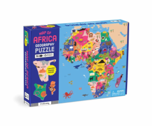 Mudpuppy Zeměpisné puzzle Mapa Afriky 70 dílků