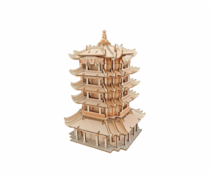 Woodcraft Dřevěné 3D puzzle Yellow Crane Tower