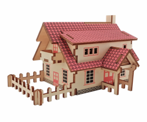 Woodcraft Dřevěné 3D puzzle Ranč