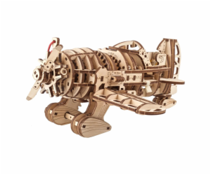 Ugears 3D dřevěné mechanické puzzle Letadlo Mad Hornet