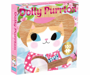 Mudpuppy Puzzle Kočka Dolly Parton 100 dílků