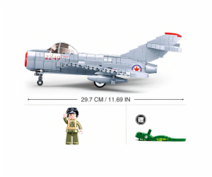 Sluban Model Bricks M38-B0983 Proudový stíhací letoun MiG-15