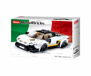 Sluban Model Bricks M38-B0957 Bílý italský sporťák